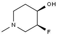 (3S,4R)-3-fluoro-1-methylpiperidin-4-ol 구조식 이미지