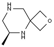 2-Oxa-5,8-diazaspiro[3.5]nonane, 6-methyl-, (6S)- Structure