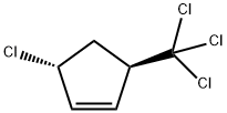 Cyclopentene, 3-chloro-5-(trichloromethyl)-, (3R,5R)- 구조식 이미지