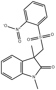 1,3-Dimethyl-3-(((2-nitrophenyl)sulfonyl)methyl)indolin-2-one/ 19 Structure