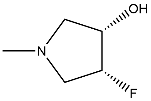(3S,4R)-4-Fluoro-1-methyl-3-pyrrolidinol Structure