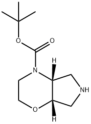 tert-butyl (4aR,7aS)-hexahydropyrrolo[3,4-b][1,4]oxazine-4(4aH)-carboxylate Structure