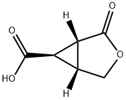 (1R,5R,6R)-2-Oxo-3-oxabicyclo[3.1.0]hexane-6-carboxylic acid 구조식 이미지