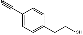 Benzonitrile, 4-(2-mercaptoethyl)- Structure