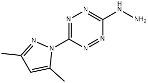 1,2,4,5-Tetrazine, 3-(3,5-dimethyl-1H-pyrazol-1-yl)-6-hydrazinyl- 구조식 이미지