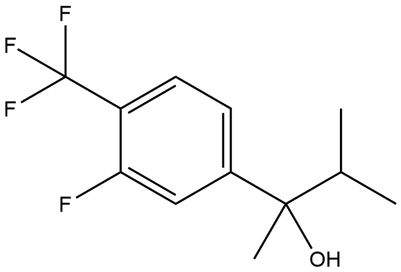 3-Fluoro-α-methyl-α-(1-methylethyl)-4-(trifluoromethyl)benzenemethanol Structure