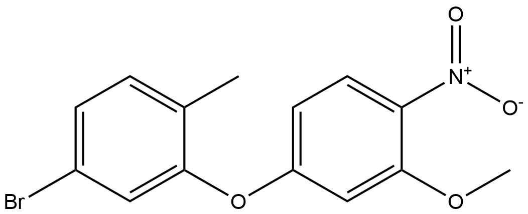 4-bromo-2-(3-methoxy-4-nitrophenoxy)-1-methylbenzene Structure