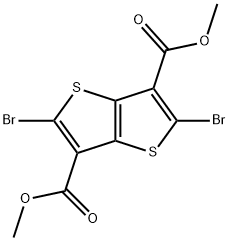 2,5-Dibromothieno[3,2-b]thiophene-3,6-dicarboxylic acid dimethyl ester Structure