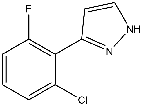 3-(2-Chloro-6-fluorophenyl)-1H-pyrazole Structure