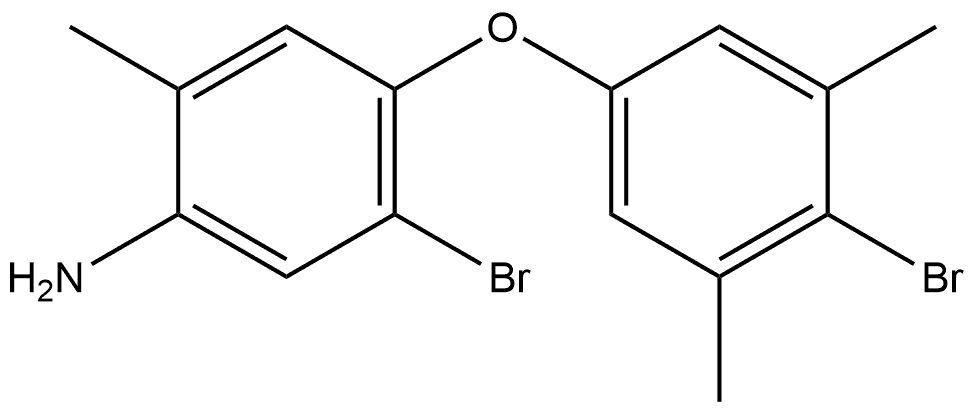 5-Bromo-4-(4-bromo-3,5-dimethylphenoxy)-2-methylbenzenamine Structure