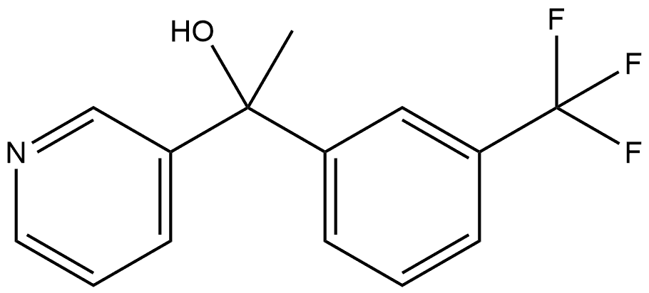 α-Methyl-α-[3-(trifluoromethyl)phenyl]-3-pyridinemethanol Structure