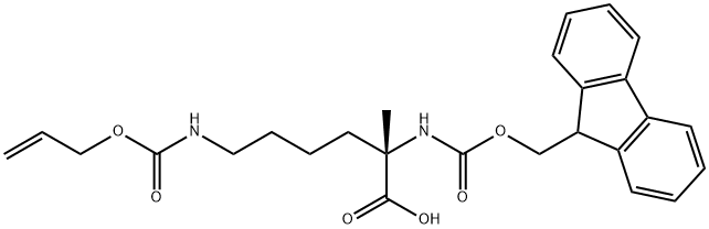 L-Lysine, N2-[(9H-fluoren-9-ylmethoxy)carbonyl]-2-methyl-N6-[(2-propen-1-yloxy)carbonyl]- Structure