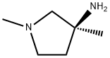 3-Pyrrolidinamine, 1,3-dimethyl-, (3S)- Structure