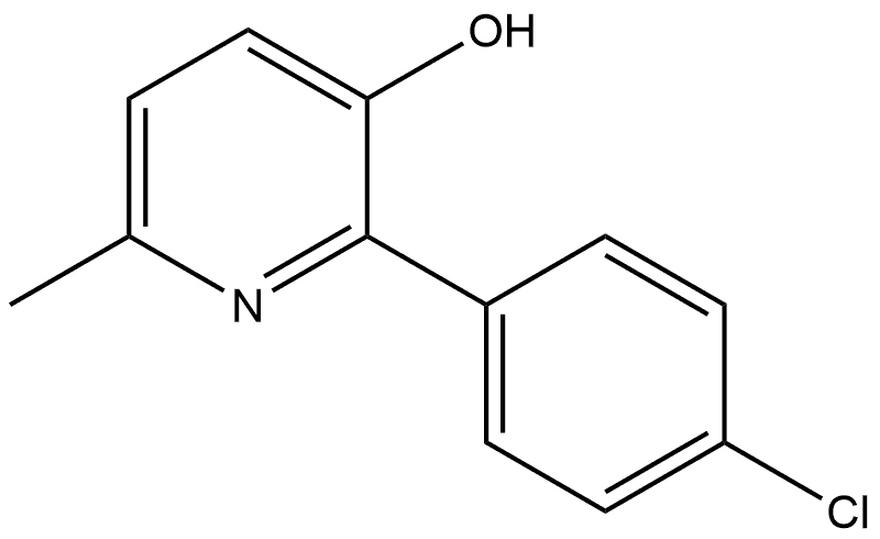 2-(4-Chlorophenyl)-6-methyl-3-pyridinol Structure