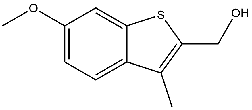 (6-methoxy-3-methylbenzo[b]thiophen-2-yl)methanol 구조식 이미지