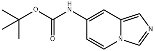 Carbamic acid, N-imidazo[1,5-a]pyridin-7-yl-, 1,1-dimethylethyl ester Structure