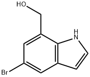 5-Bromo-1H-indole-7-methanol 구조식 이미지