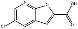 5-chlorofuro[2,3-b]pyridine-2-carboxylic acid Structure