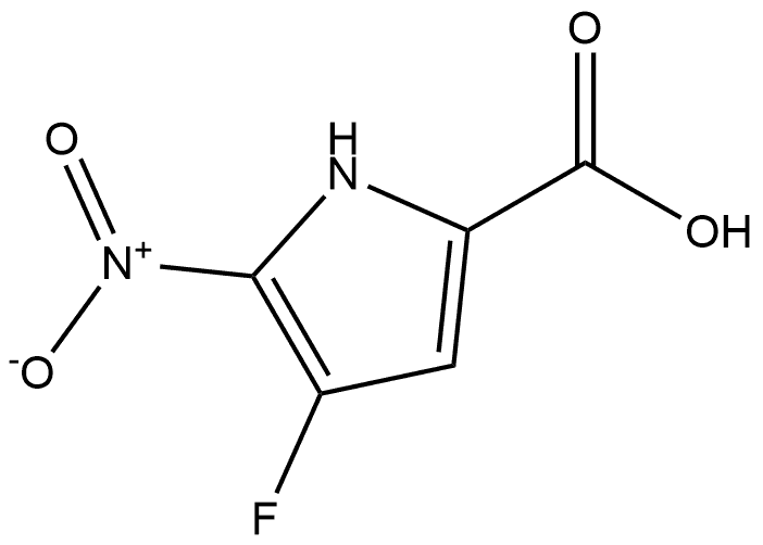 4-fluoro-5-nitro-1H-Pyrrole-2-carboxylic acid Structure