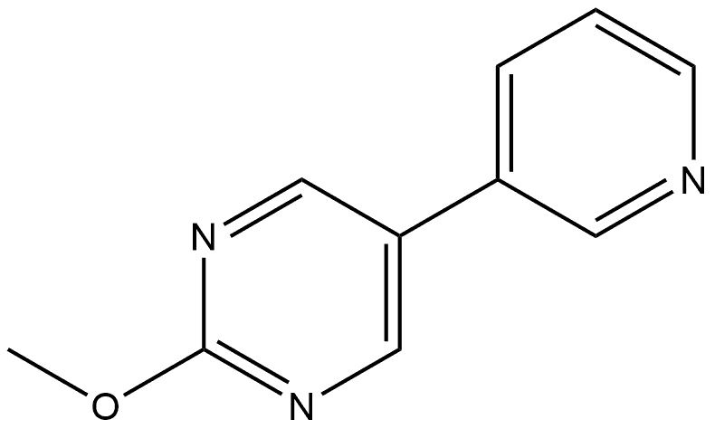 Pyrimidine, 2-methoxy-5-(3-pyridinyl)- Structure