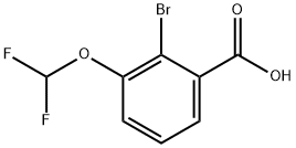 2-Bromo-3-(difluoromethoxy)benzoic acid Structure