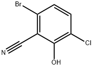 6-Bromo-3-chloro-2-hydroxybenzonitrile 구조식 이미지