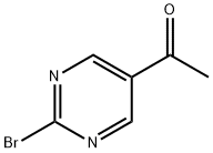 Ethanone, 1-(2-bromo-5-pyrimidinyl)- Structure