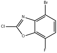 4-Bromo-2-chloro-7-fluoro-1,3-benzoxazole Structure