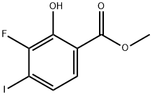 Methyl 3-fluoro-4-iodo-2-hydroxybenzoate Structure