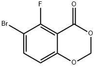 6-Bromo-5-fluoro-4H-benzo[d][1,3]dioxin-4-one 구조식 이미지