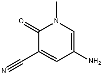 3-Pyridinecarbonitrile, 5-amino-1,2-dihydro-1-methyl-2-oxo- Structure