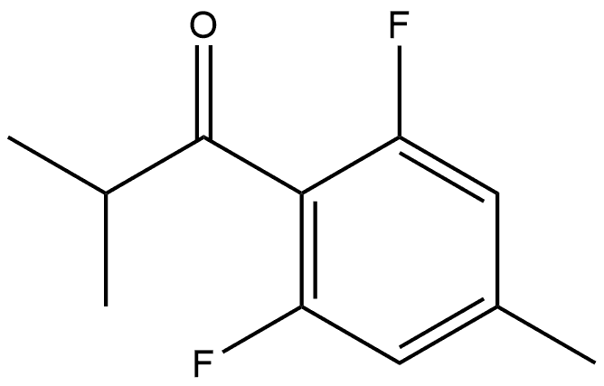 1-(2,6-Difluoro-4-methylphenyl)-2-methyl-1-propanone Structure