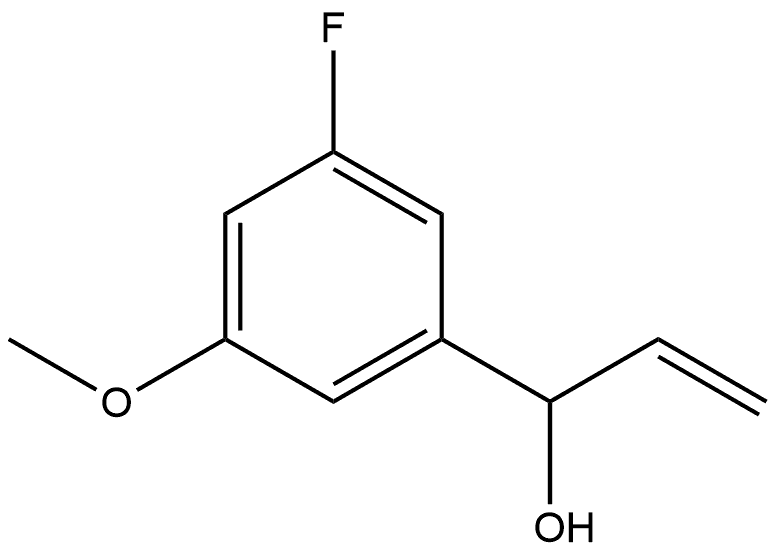 α-Ethenyl-3-fluoro-5-methoxybenzenemethanol Structure