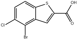 Benzo[b]thiophene-2-carboxylic acid, 4-bromo-5-chloro- Structure