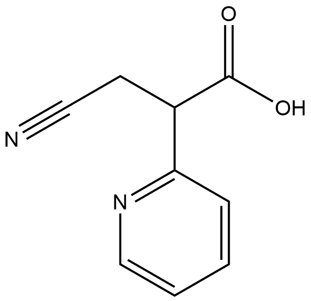 2-Pyridineacetic acid, α-(cyanomethyl)- Structure
