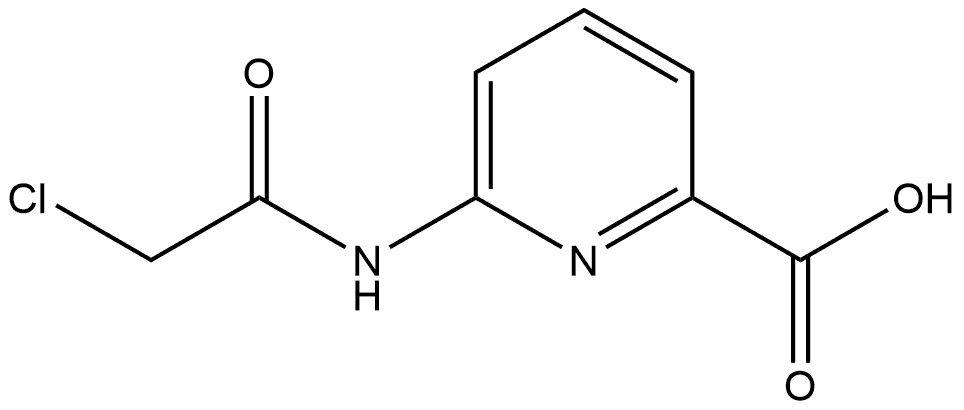 6-[(2-Chloroacetyl)amino]-2-pyridinecarboxylic acid Structure