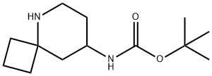 Carbamic acid, N-5-azaspiro[3.5]non-8-yl-, 1,1-dimethylethyl ester Structure