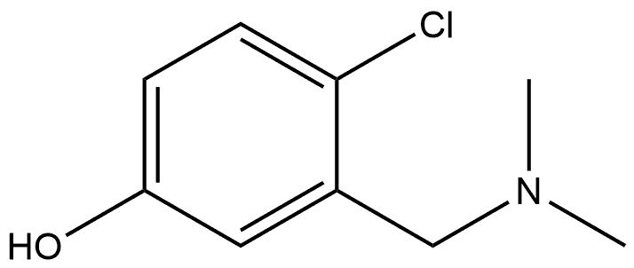 4-CHLORO-3-[(DIMETHYLAMINO)METHYL]PHENOL Structure