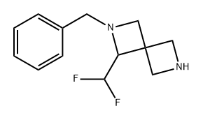 2,6-Diazaspiro[3.3]heptane, 1-(difluoromethyl)-2-(phenylmethyl)- Structure