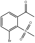 3’-Bromo-2’-(methylsulphonyl)acetophenone Structure