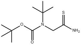 Carbamic acid,?N-?(2-?amino-?2-?thioxoethyl)?-?N-?(1,?1-?dimethylethyl)?-?, 1,?1-?dimethylethyl ester Structure