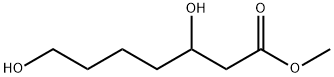 Heptanoic acid, 3,7-dihydroxy-, methyl ester Structure