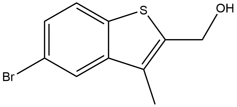 (5-bromo-3-methylbenzo[b]thiophen-2-yl)methanol Structure