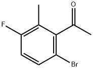 Ethanone, 1-(6-bromo-3-fluoro-2-methylphenyl)- Structure