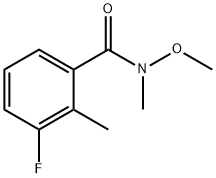 3-Fluoro-N-mthoxy-N,2-dimthylbnzamid Structure