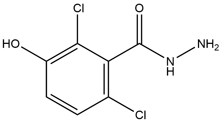 2,6-Dichloro-3-hydroxybenzoic acid hydrazide Structure