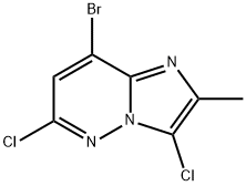 8-Bromo-3,6-dichloro-2-methylimidazo[1,2-b]pyridazine Structure