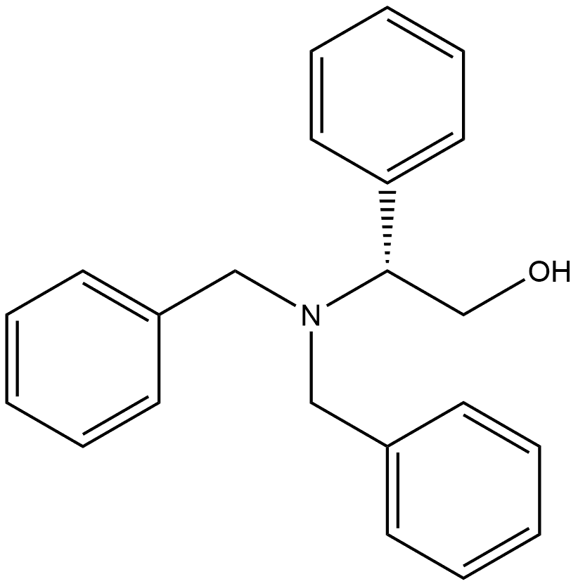 Benzeneethanol, β-[bis(phenylmethyl)amino]-, (βR)- Structure