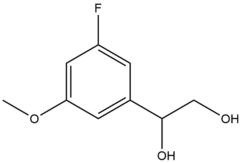 1-(3-Fluoro-5-methoxyphenyl)-1,2-ethanediol Structure