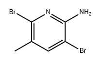 2-Pyridinamine, 3,6-dibromo-5-methyl- Structure